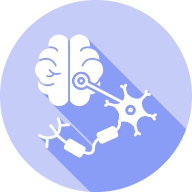 Beyin simgesi, vektör illüstrasyonu