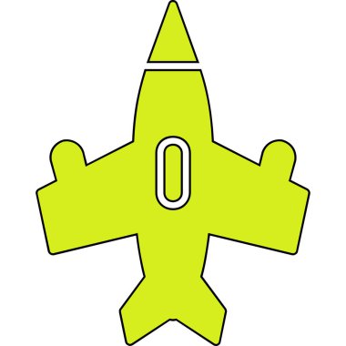 Roket ikonu. basit vektör