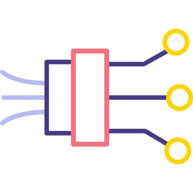 ağ bağlantı simgesi. vektör illüstrasyonu