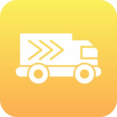 kamyon simgesi soyut arkaplanda izole edildi