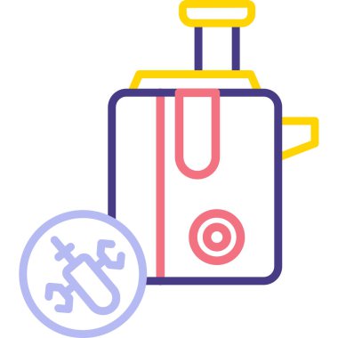 Bir araba simgesinin vektör illüstrasyonu