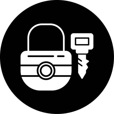 Kamera simgesi. Web için basit lens vektör simgesi çizimi