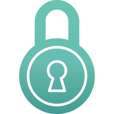 ikon vektör illüstrasyonunu kilitle