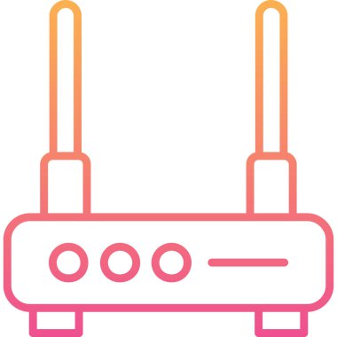 Yönlendirici. Web simgesi basit illüstrasyon