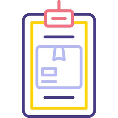 Akıllı telefon simgesinin vektör illüstrasyonu