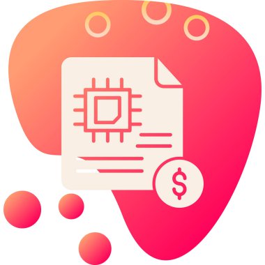 Para için. Web simgesi basit illüstrasyon