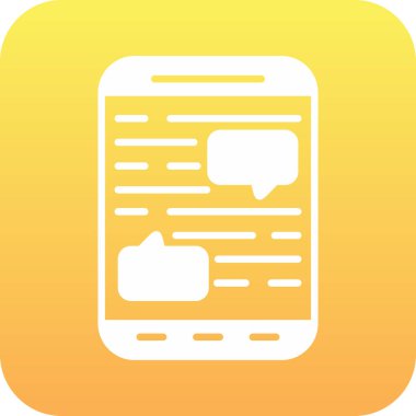 Sohbet simgesi vektör illüstrasyonu