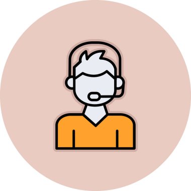 Adamım. Web simgesi basit illüstrasyon