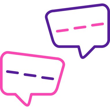 Sohbet sohbet simgesi, vektör illüstrasyon tasarımı