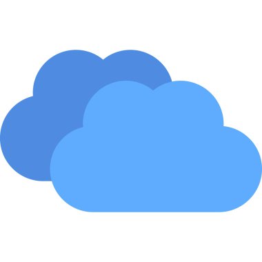 Bulut simgesi vektör illüstrasyonu