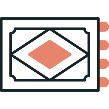 Zarf simgesinin vektör illüstrasyonu