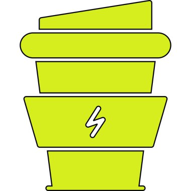 pil simgesi, vektör illüstrasyonu