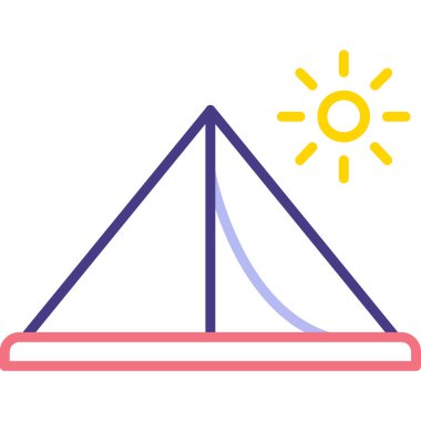 Bir uçurtma simgesinin vektör çizimi