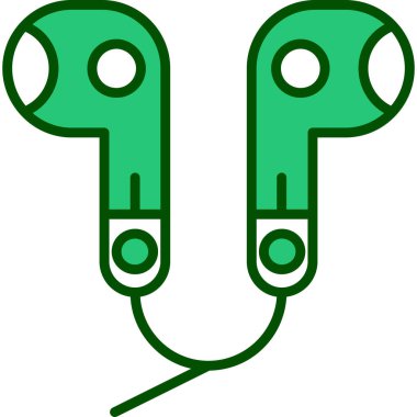 Kulaklıkların vektör illüstrasyonu