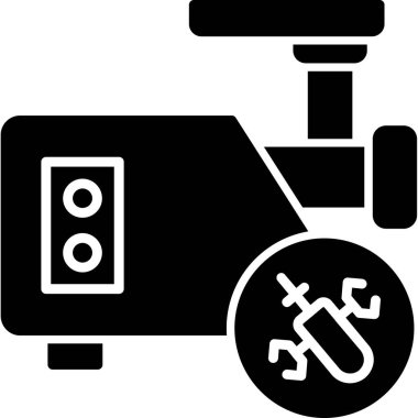 Bir araba simgesinin vektör illüstrasyonu