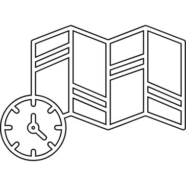 dağıtım kutusu lojistik simgesi ana hat biçiminde
