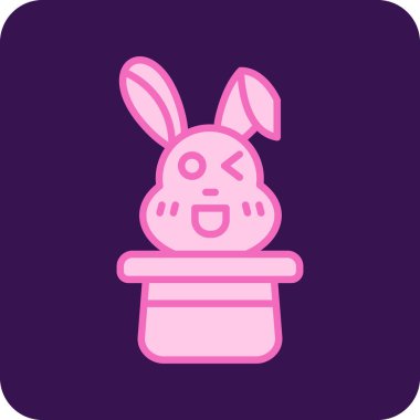 Haçlı şirin bir tavşan.