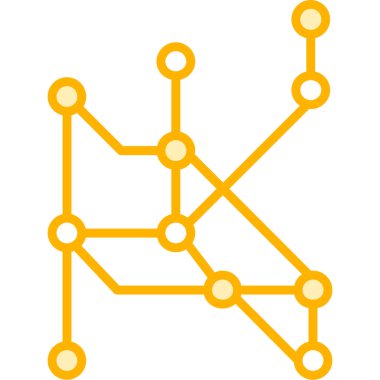 ağ bağlantı vektörü simgesi.