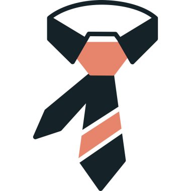 Kravat simgesi. vektör illüstrasyonu