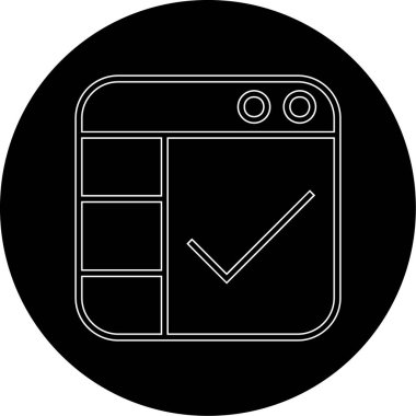 İşaretleme simgesinin vektör illüstrasyonu