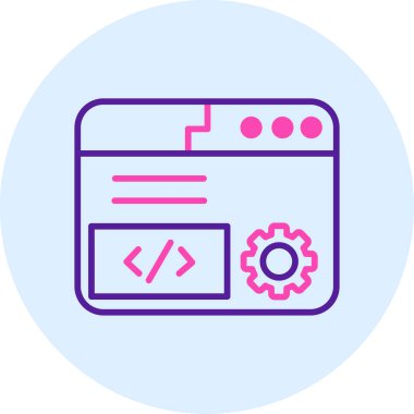 Web simgesi vektör illüstrasyonu