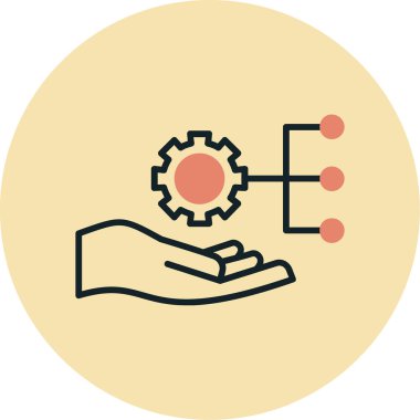 Modern simge, vektör illüstrasyonu ayarlanıyor