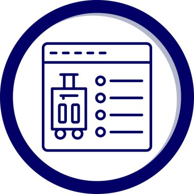 Takvim simgesinin vektör illüstrasyonu