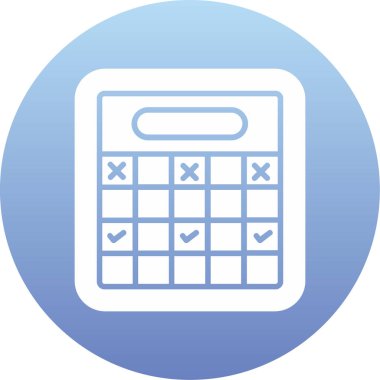 hesap makinesi simgesi vektör illüstrasyonu