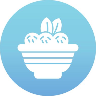 Bir çiçek simgesinin vektör illüstrasyonu