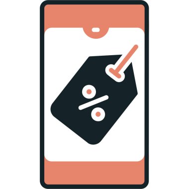 etiket simgesi, vektör çizimi