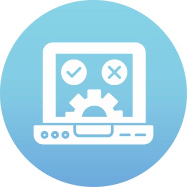 bilgisayar ayarları vektör simgesi