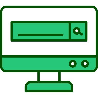 vektör lcd düz biçim simgesi