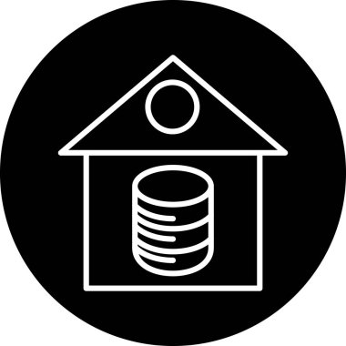 Modern yapı simgesinin vektör illüstrasyonu