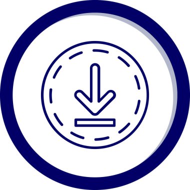 Pusula. Web simgesi basit illüstrasyon