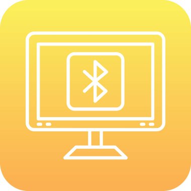 vektör lcd simgesi illüstrasyonu