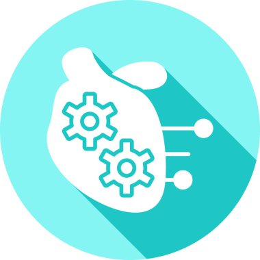 Robot simgesinin vektör illüstrasyonu