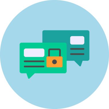 Sohbet simgesi vektör illüstrasyonu