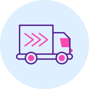 Kamyon. Web simgesi basit illüstrasyon