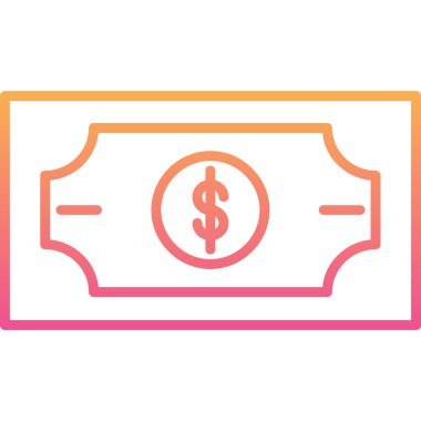 Doları vektör simge işareti simge vektör çizim kişisel ve ticari kullanım için..