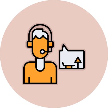 Dizüstü bilgisayarı ve telefonu olan bir adamın vektör çizimi