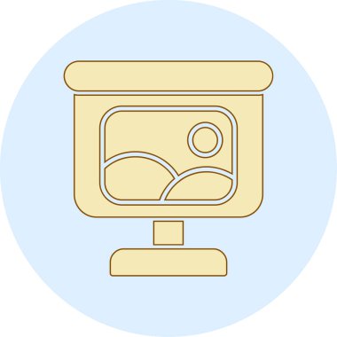 video. Web simgesi basit illüstrasyon