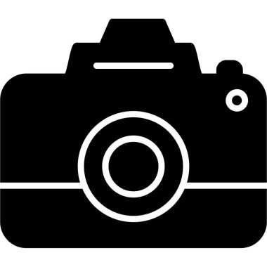 Fotoğraf makinesi simgesi. Basit resimleme