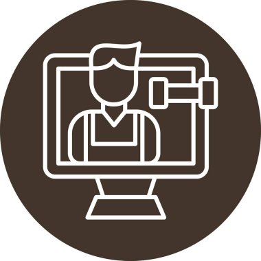 seo modern simgesinin vektör illüstrasyonu