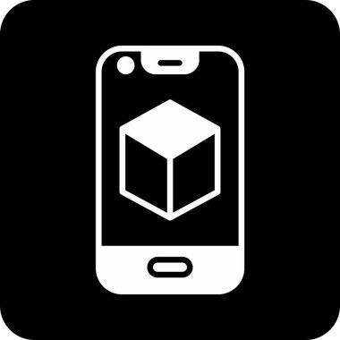 Cep telefonu. Web simgesi basit illüstrasyon