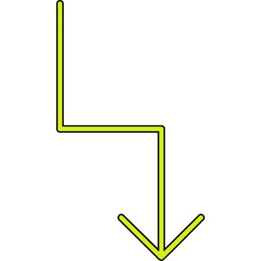 ok simgesi vektör illüstrasyonu