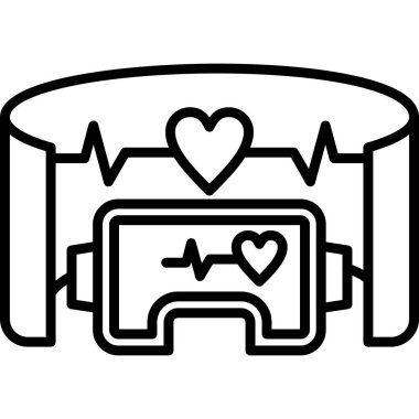 Sanal gerçeklik gözlüğü simgesi, taslak biçimi