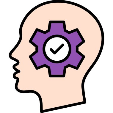 Yaratıcı bir fikir simge vektör çizim