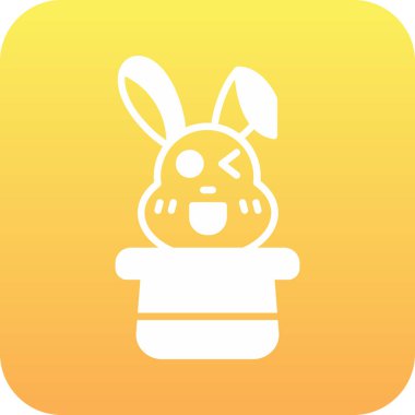 vektör şirin tavşan simgesi