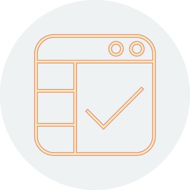 kontrol listesi simgesi vektör illüstrasyonu