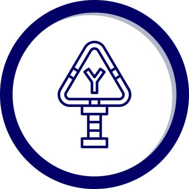 Yol işaretinin vektör illüstrasyonu